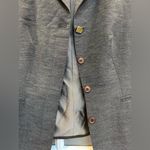 Cache Vintage Gold Label Zion New York Grey Shimmer Blazer Jacket Wool Size 4 Photo 4