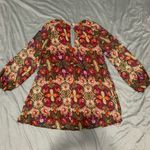 Show Me Your Mumu  Dark Red Floral Dress EUC Size M Photo 5