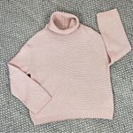 Divided H&M Cowl Neck Waffle Knit Crop Sweater Mauve Pink XS Photo 11