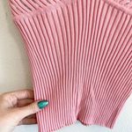 Y2K Sequin Pink Stretch Collared Tank Top Size L Photo 3