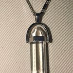 Crystal Pendant Necklace NWT Silver Photo 1