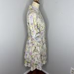 Zimmermann  Valour Hydrangea-print‎ Cotton Dress in Light Yellow Sz 3 Photo 4