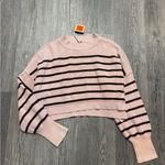 Free People  Easy Street Cropped Striped Sweater Photo 1