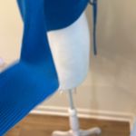 ZARA NWT  Blue Ruched Cut Out Knit Top Photo 10