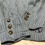 Michael Stars Lottie Linen Blue Striped Blazer size XS Photo 4