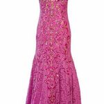 Jovani Pink Lace Dress Strapless Mermaid Sweetheart Gown Prom Formal Gala 6 NWT Photo 0