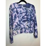 Isa & Ella Tie dye Long Sleeve Shirt Blue White Womens Large Photo 4