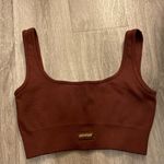 Bo + Tee  brown ribbed sports bra Photo 0