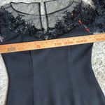 Monique Lhuillier  **NEW** Black Beaded Cocktail Dress, 3/4 Sleeves, Size 6 Photo 10