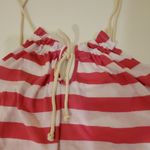 Derek Heart Pink Striped Nautical Front Tie Top L Photo 5
