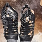 Elegant Black Women's Heeled Sandals Size 7.5 Photo 1