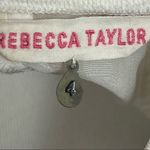 Rebecca Taylor  Gray and White Silk Zebra Print Long Sleeve Top 4 Photo 2