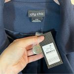 City Chic  Women’s Navy Blue Mia Coat 16 NWT Photo 5