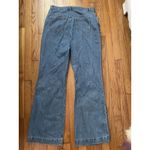 Venus  Wide Leg Distressed Hole Knees Jeans Size 10 Button Fly Photo 3