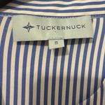 Tuckernuck  Blue White Stripe Royal Shirt Mini Dress Size Small Photo 3