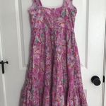 Lulus Lavender Floral Midi Sundress Size Small Pink Photo 1