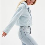 Kendall + Kylie Cropped Faux Fur Jacket Size Large C25 Photo 1