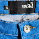 Moschino Womens Vibrant Blue Ankle Zip Stretch Skinny Jeans Size 30 Photo 8