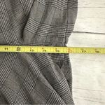 American Eagle  Wide Leg Trousers Womens 8 Long Gray Plaid Pants Stretch New Photo 12