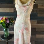 Alyn Paige 90s Vintage Pink Asymmetrical Retro Dress Made in USA Photo 4