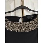 R & M Richards  Beaded Black party cocktail Dress Size 6 sexy Side Slit Photo 8