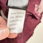 Torrid Top Womens 2X Abbey Chiffon Clip Floral Maroon Burgundy Burnout Sheer Photo 10