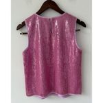 J.Crew Women's Size S All Over Sequin Shell Top Pink Sleeveless NWT Photo 4