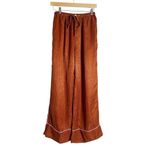 Untitled in Motion Emissus Rust Wide Leg Lounge Pajama Pants Size Medium Orange Photo 2