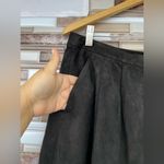DROME knee length suede shorts size Large Black Photo 3