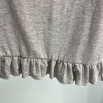 Matilda Jane  M gray ruffle hem sweatshirt hoodie casual neutral girly Photo 7