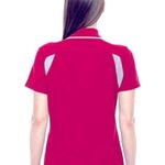 Polo NEW! Ladies Devon & Jones Sporty Red Active Golf  Shirt, Size 2 XL Photo 3
