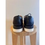 The Office Of Angela Scott Mr. Simone Black Leather Platform Oxford Shoes Size 7 Photo 3