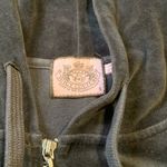 Juicy Couture  Pam Fitted Velour Zip Tracksuit Hooded Jacket Navy Blue Women’s S Photo 3
