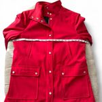Michael Kors Heavyweight Trench Coat Red Size L Photo 7