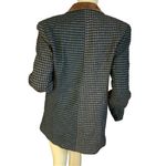 The Limited VINTAGE 1990'S  BROWN & BLUE WOOL BLEND HOUNDSTOOTH BLAZER (S) Photo 3