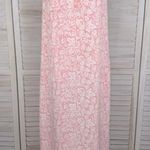 Gap  Dress Maxi Halter Tie Front Pink Floral Print-Small Photo 0