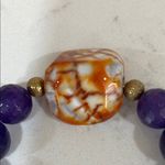Purple Beaded Bracelet with Glossy Finish Photo 4