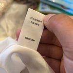 Lulus NWT  white wrap dress L Photo 7