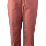 NEW Ralph Lauren Pink Satin High Waisted Straight Trousers Dress Pants Size 12 Photo 0