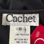 Vintage Cachet Skirt Womens 6 Black Fringe Asymmetrical 90s Y2K Goth Whimsigoth Photo 5