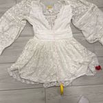 Love Shack Fancy NWT $995 Jiona paneled crocheted cotton embroidered dress size 00 Photo 9