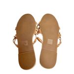 Madewell Sandals Size 7 Braided Tan Leather Espadrille Slip On Slides Photo 6