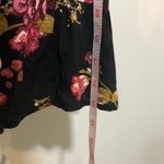 Xhilaration NWOT Black Floral Button Front Long Sleeve Dress Photo 5