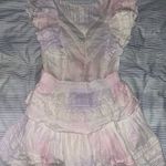 Love Shack Fancy  Gwen Dress Tie-Dye Mini Photo 1