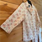 Ralph Lauren Lauren  Long Sleeve Notch Collar Floral Knit Pajama Set Size M Photo 8