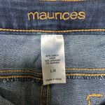 Maurice's Dark Wash Mid-Rise Cropped Raw Hem Jeans Size L Photo 4