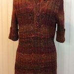 Dress Barn Multicolor Short Sleeve Hooded Sweater Photo 0