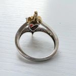 Disney Enchanted  Villains Evil Queen ring sterling silver 10K yellow gold garnet Photo 5