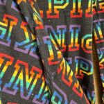 PINK - Victoria's Secret  Rainbow Logo One Piece Pajama Romper Medium Photo 5