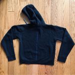 Rag and Bone Black Hoodie Blue Drawstrings cropped cotton Casual Women’s Size M Photo 8